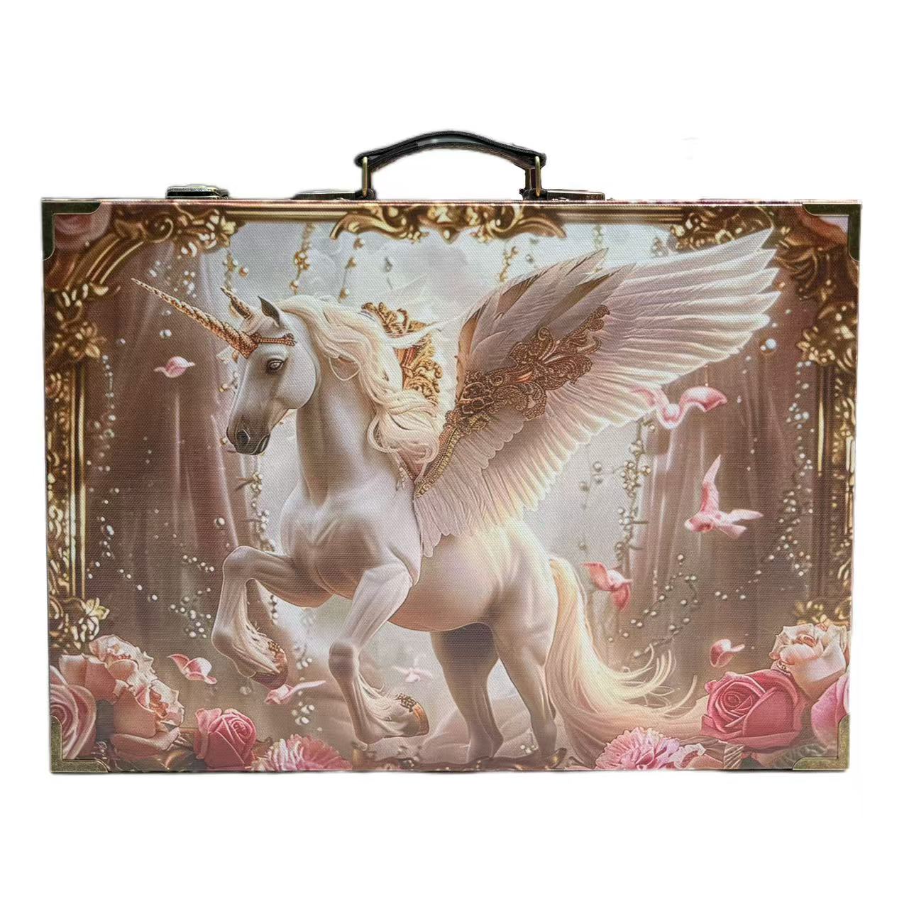 6181 Floral Unicorn Wood Storage Box – Memo Journals
