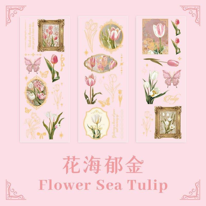 1167 Sticker Pack Flower Pact Series - Memo Journals
