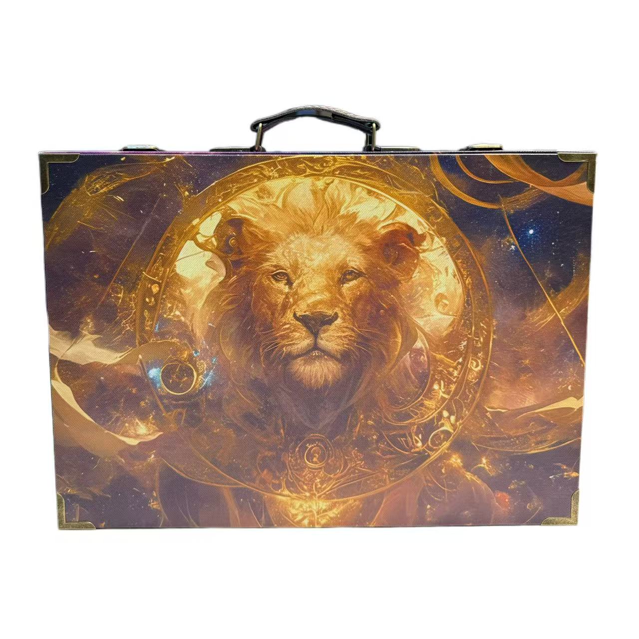 6174 Golden Leo Wood Storage Box