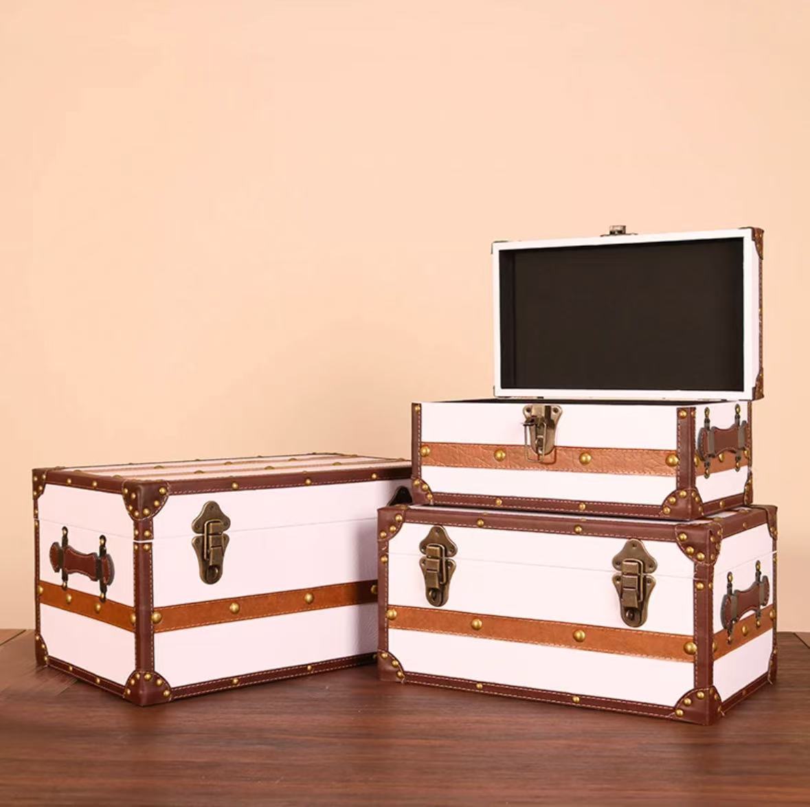 6167 Vintage Wooden Box Storage Box – Memo Journals