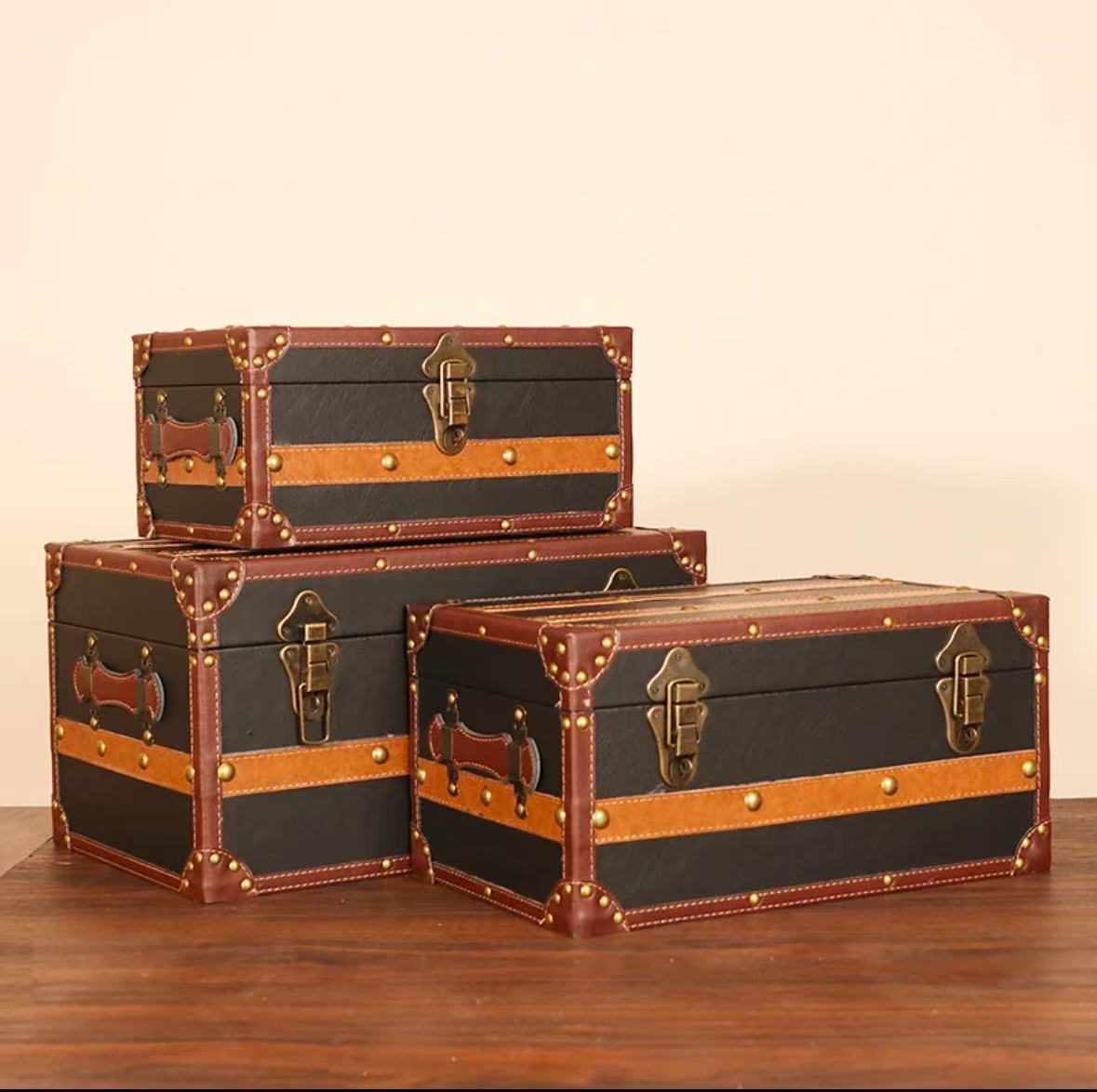 6168 Vintage Wooden Box Storage Box – Memo Journals