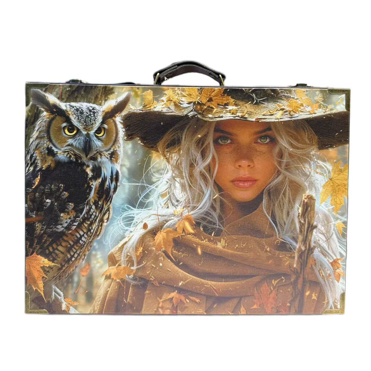 6176 Box with Witch and Owl in Autumn Rhyme – Memo Journals