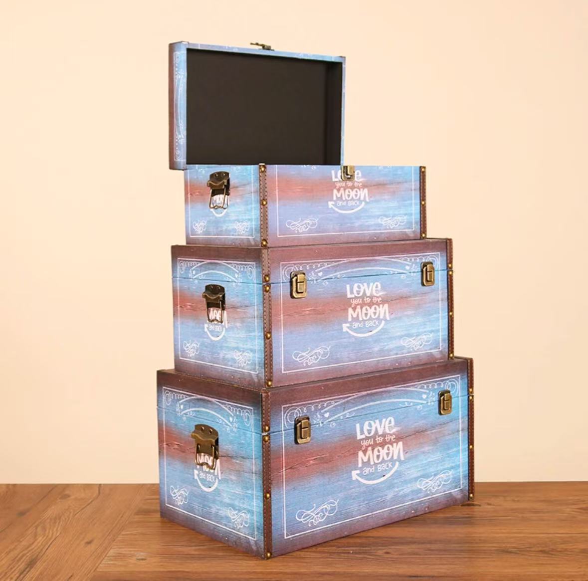 6165 Vintage Wooden Box Storage Box – Memo Journals