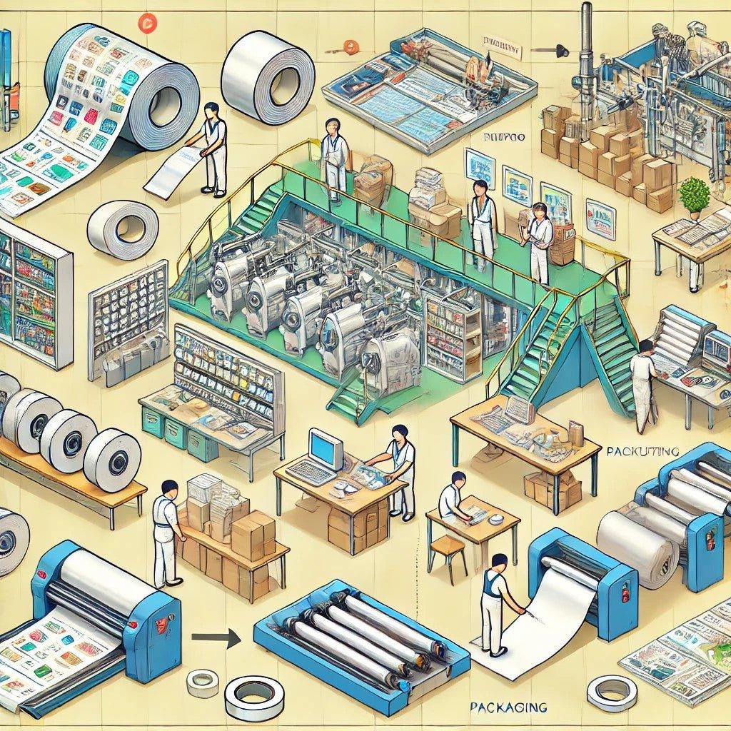 Production System Sticker The Production Process of Stickers and Washi Tape: From Design to ...