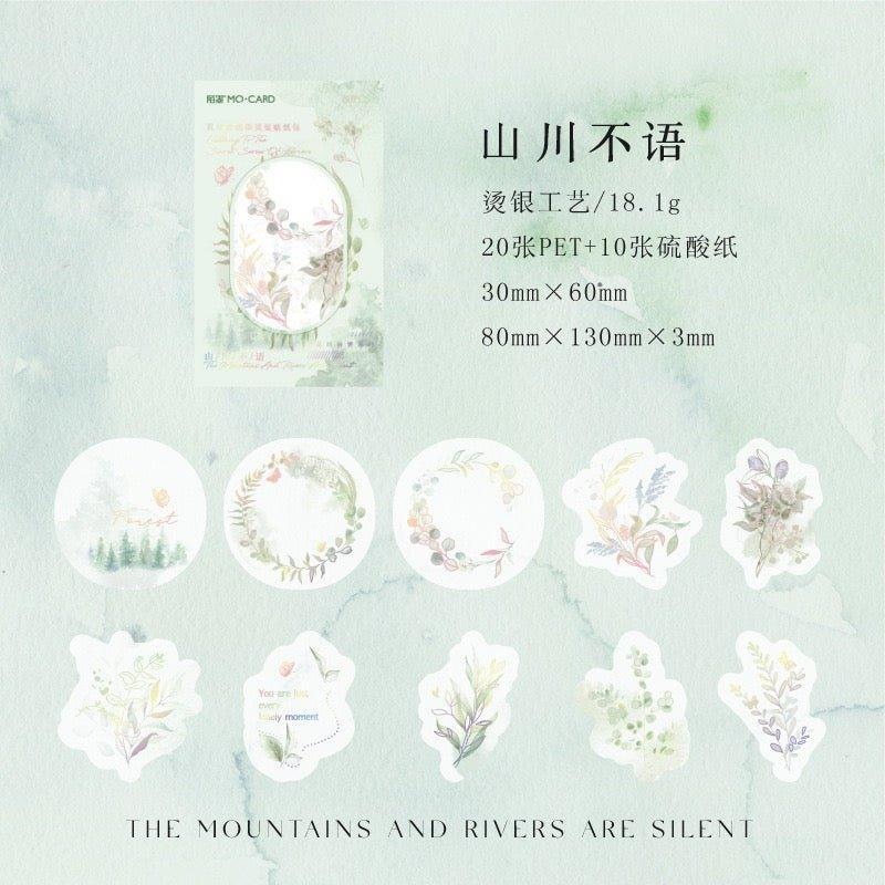 1003 Pet Sticker Pack, Secret of Listening to Flowers Series - Memo Journals