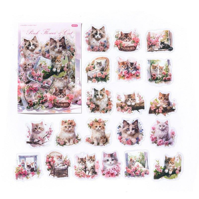 1010 PET Sticker Set Forest Ranch Series Light Retro Butterfly Plant ...