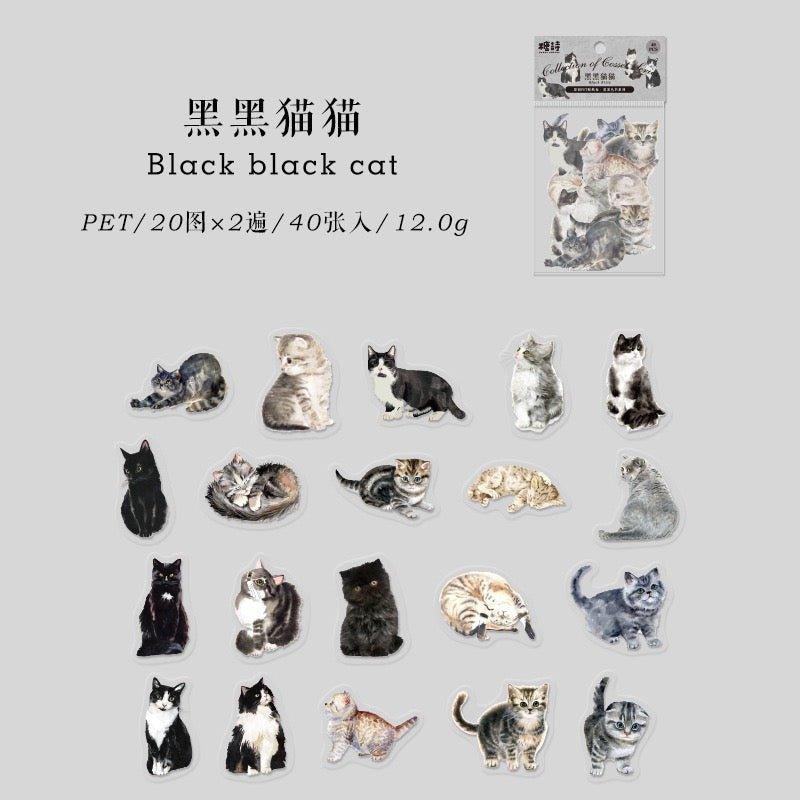 1016 pet sticker pack love pets series of books changeable cats cute cute pets handbook material decorative - Memo Journals