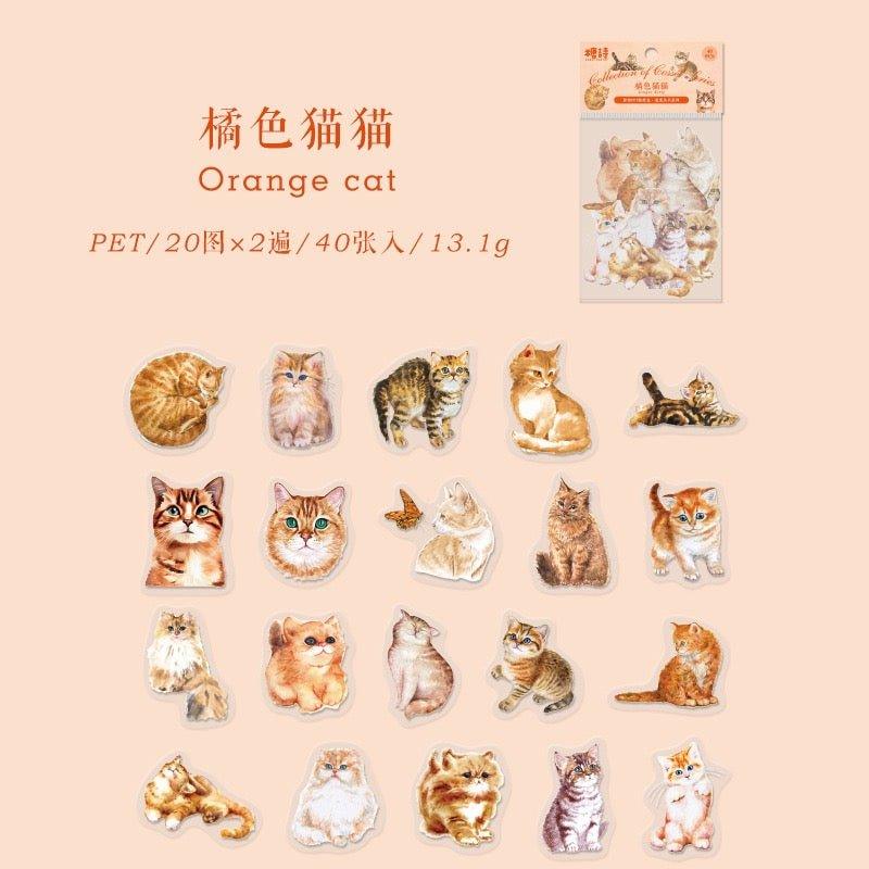 1016 pet sticker pack love pets series of books changeable cats cute cute pets handbook material decorative - Memo Journals