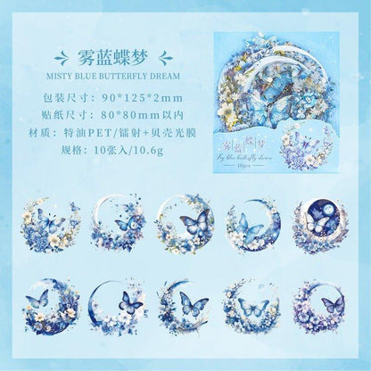 1018 Special oil PET sticker packs Xiangfu Flower Moon Series - Memo Journals