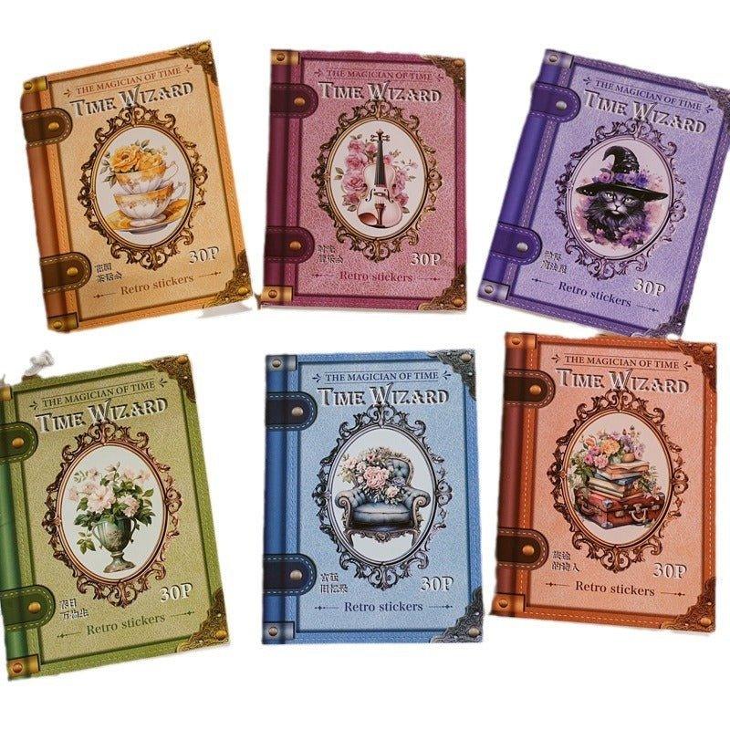 1021 Italian bird prt sticker pack time magician - Memo Journals