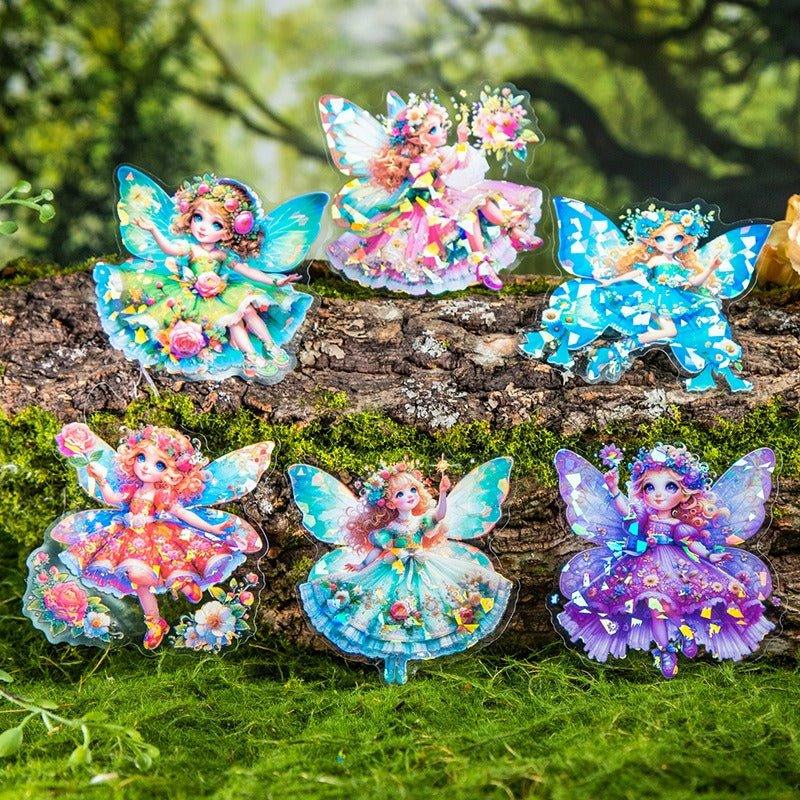 1022 Character Shell Light PET Stickers Fairy Tale Fairies - Memo Journals