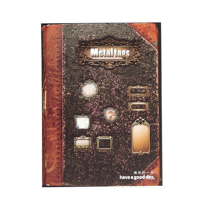 1031 Sticker Pack "Antique Metal Labels" Series - Memo Journals