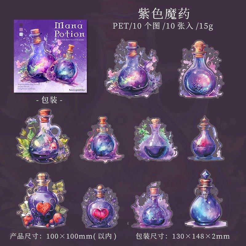 1037 Sticker Pack The Witch's Potion Collection - Memo Journals