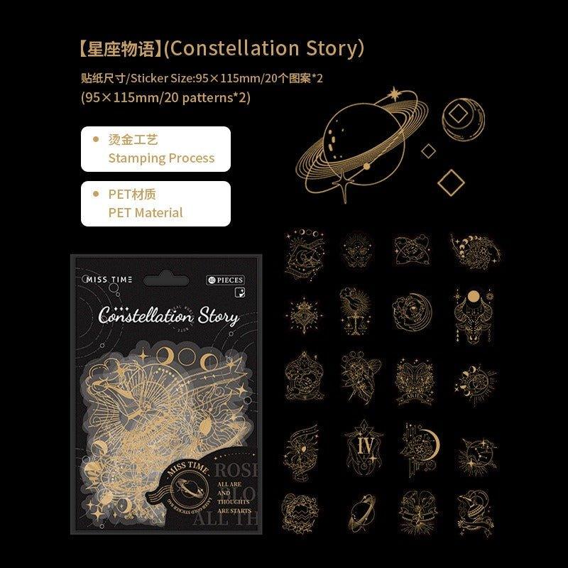 1038 Laser Handbook Stickers Constellation Story Series - Memo Journals