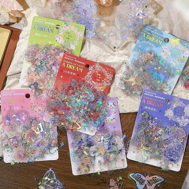 1092 Sticker Packs Flower Gift in Dreams - Memo Journals