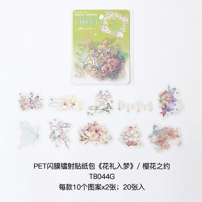 1092 Sticker Packs Flower Gift in Dreams - Memo Journals