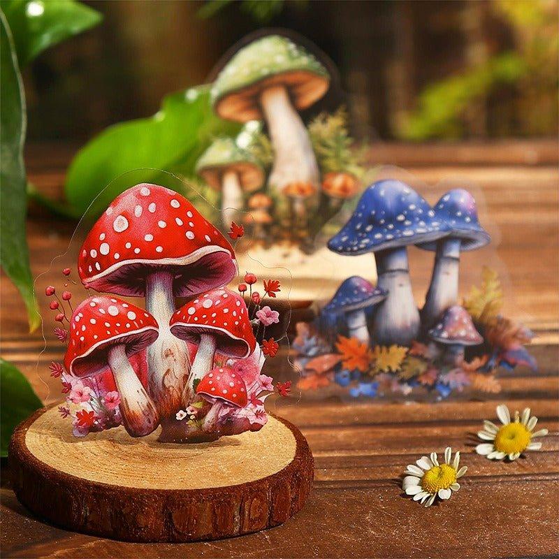 1097 PET Stickers Mushroom in a bottle series - Memo Journals