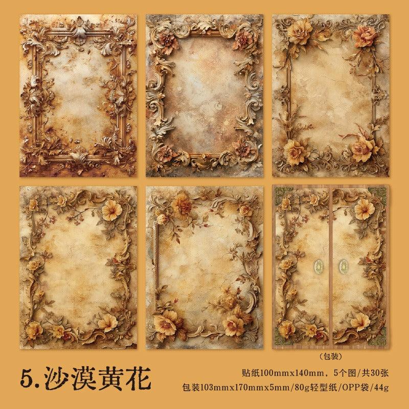 2038 Material Paper Fragrant Flower Shadow Series - Memo Journals