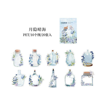 1196 PET Sticker Pack World in a Bottle Series - Memo Journals