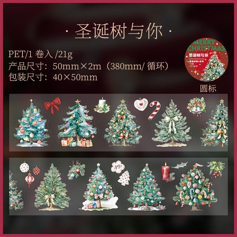 3049 Christmas Die Cut Scenic Tape - Memo Journals