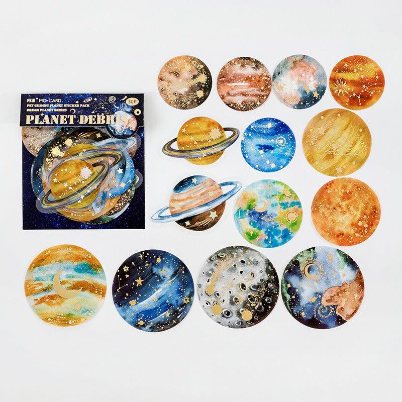 1051 Foil Sticker Pack Fantasy Planet Collection - Memo Journals