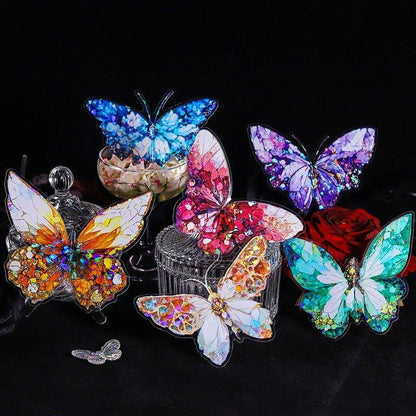 1100 PET Stickers Jewel Butterfly Series - Memo Journals