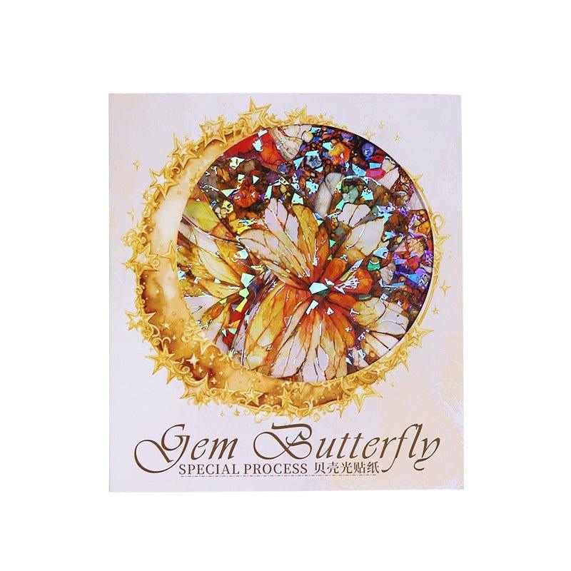 1100 PET Stickers Jewel Butterfly Series - Memo Journals