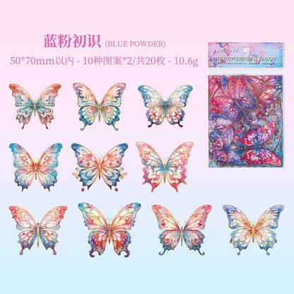 1107 Gilt Butterfly Dream Handbook Sticker Pack - Memo Journals