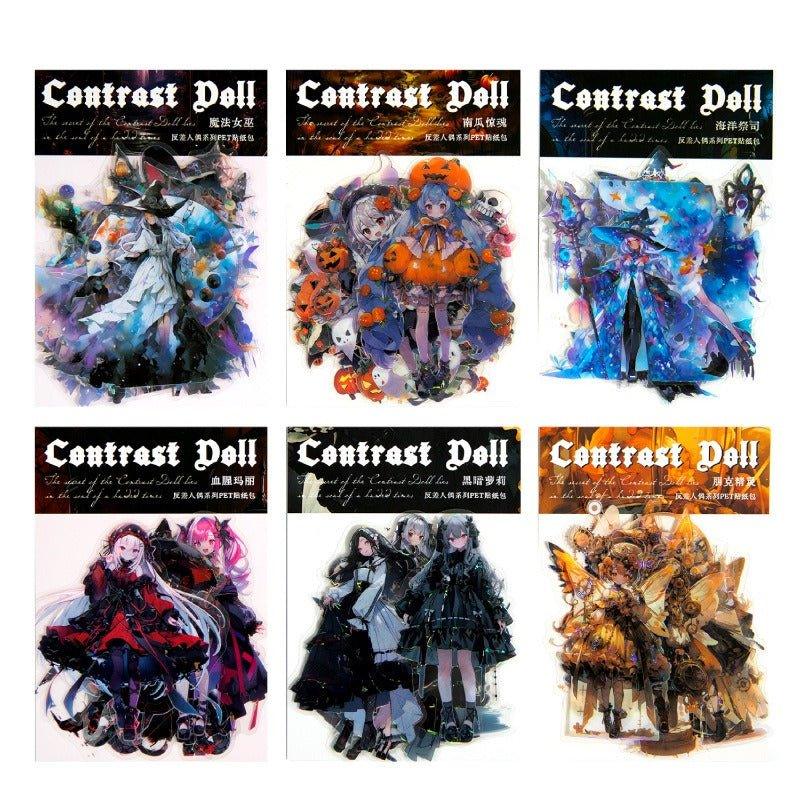 1110 PET Sticker Pack Contrast Doll Series - Memo Journals