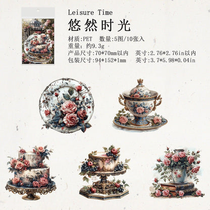 1117 Stickers Chateau Afternoon Tea Series - Memo Journals