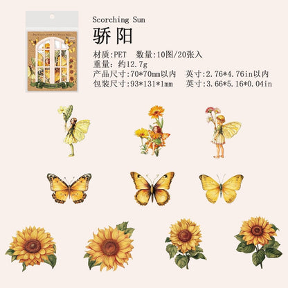 1118 Stickers Flower Fairy Garden Series - Memo Journals