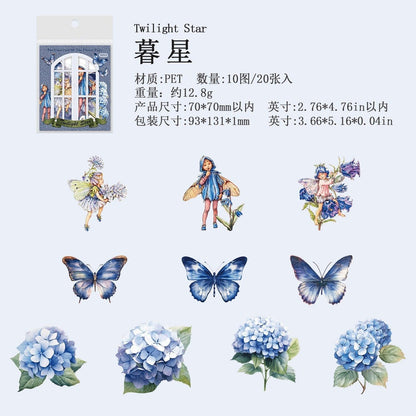 1118 Stickers Flower Fairy Garden Series - Memo Journals