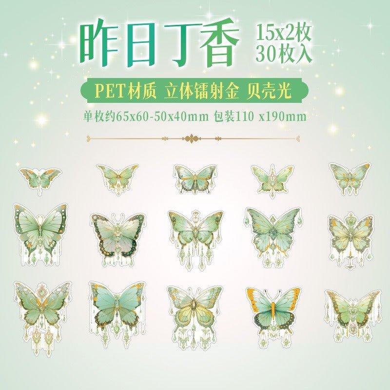 1135 Stickers Butterfly Dreams - Memo Journals