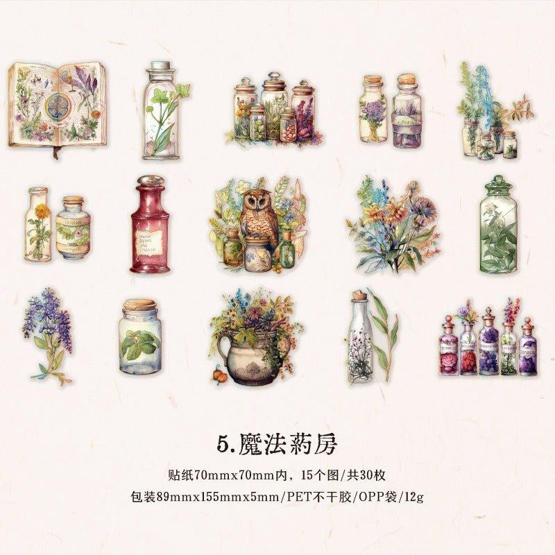 1137 Sticker Ryukyu Garden Series - Memo Journals