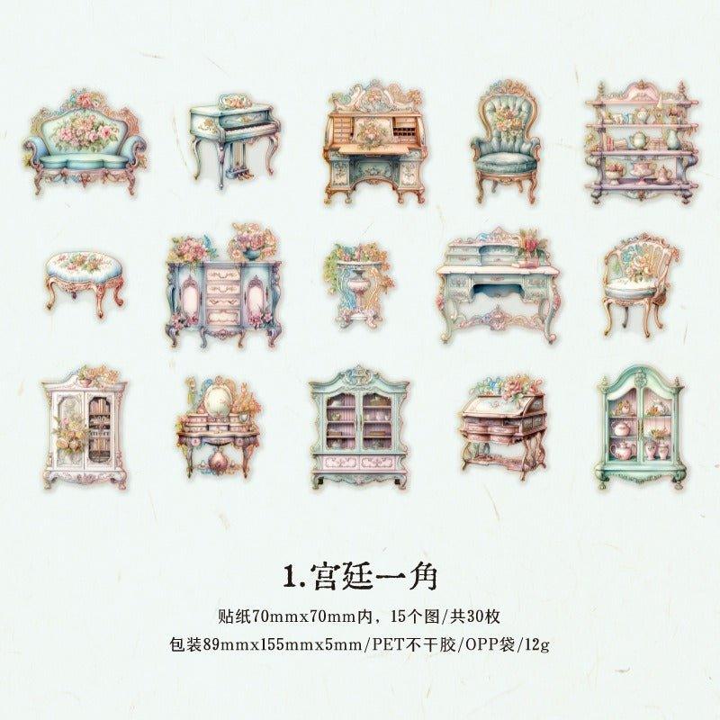 1137 Sticker Ryukyu Garden Series - Memo Journals