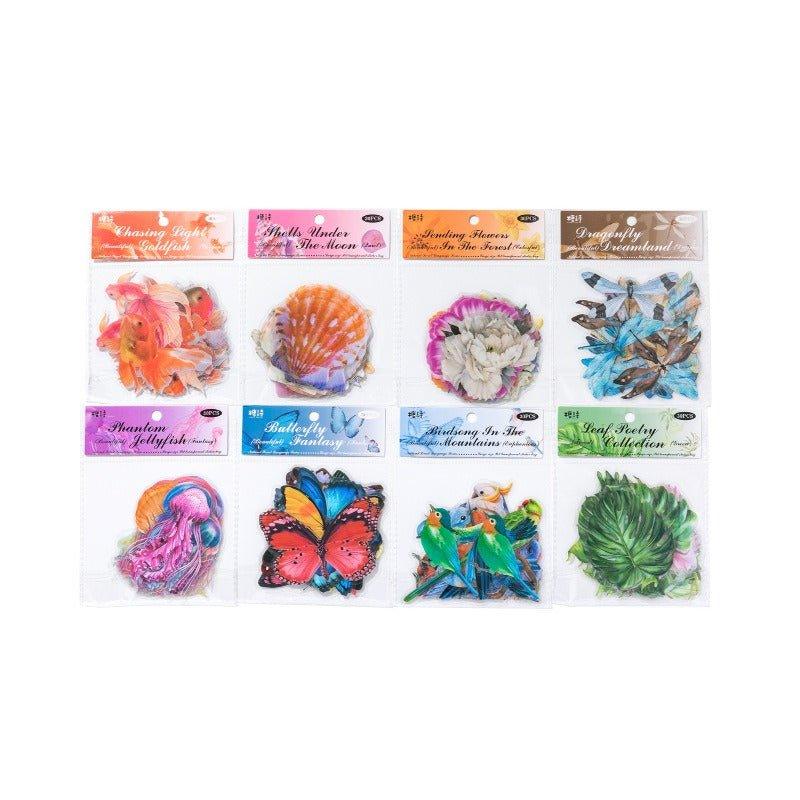 1142 Clear Sticker Pack Nature's Secret Collection - Memo Journals