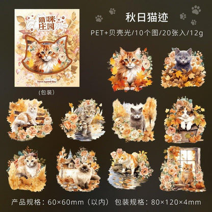 1145 Cat Manor Series Sticker Pack - Memo Journals