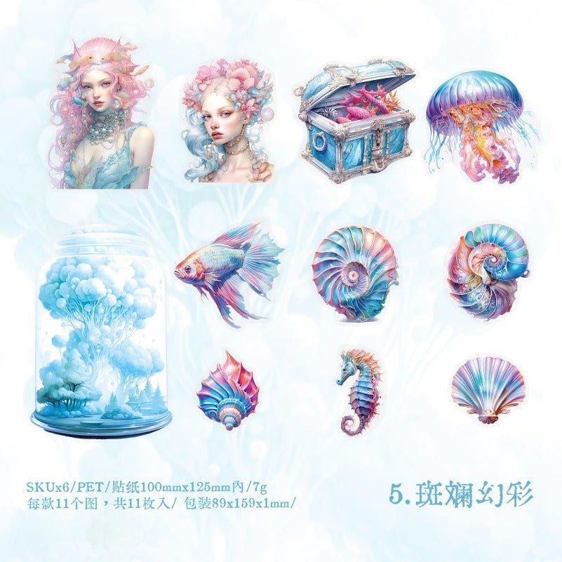 1150 Sticker Pack Deep Sea Shimmer Series - Memo Journals