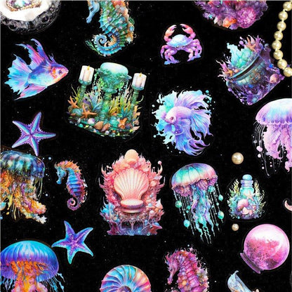 1150 Sticker Pack Deep Sea Shimmer Series - Memo Journals