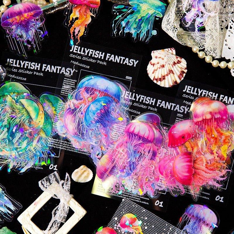 1153 Sticker Packs Jellyfish Fantasy Series - Memo Journals