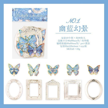 1155 Sticker Pack Mirror Dream Butterfly Series - Memo Journals