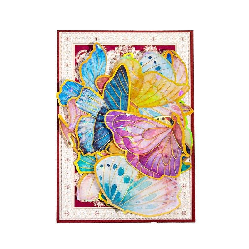 1156 Laser Stamping Sticker Pack Butterfly Dreams Collection - Memo Journals