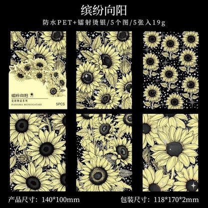 1159 Stickers Flower Story Series - Memo Journals