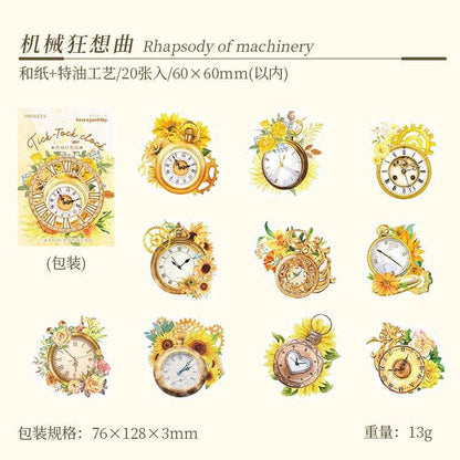 1160 Sticker Pack Tick Clock Series - Memo Journals