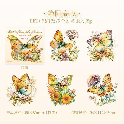 1161 Sticker Pack Butterfly Bush Collection - Memo Journals