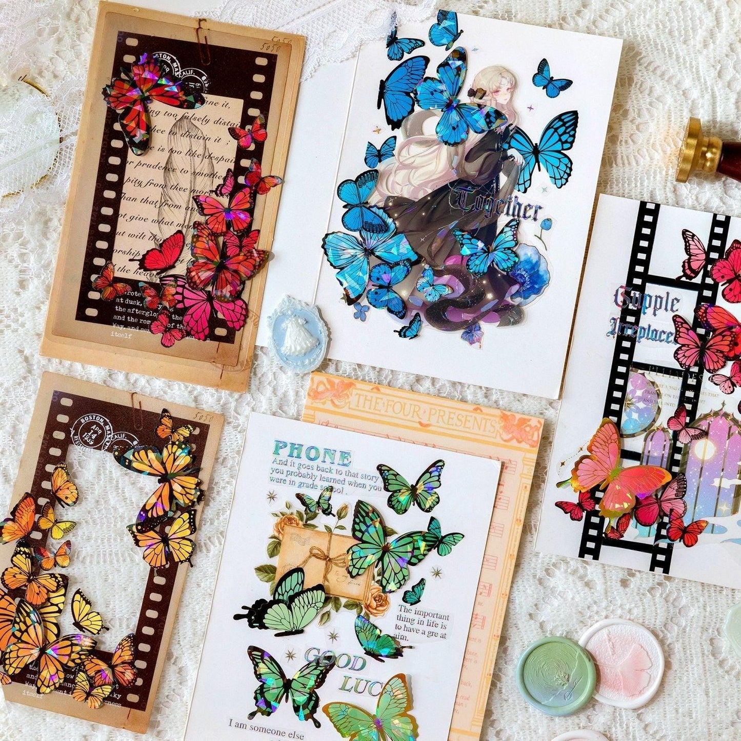 1163 Sticker Pack Butterfly Dreams Collection - Memo Journals