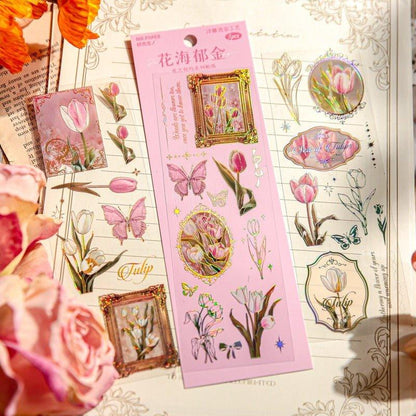 1167 Sticker Pack Flower Pact Series - Memo Journals