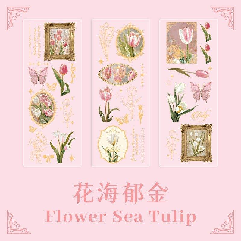 1167 Sticker Pack Flower Pact Series - Memo Journals