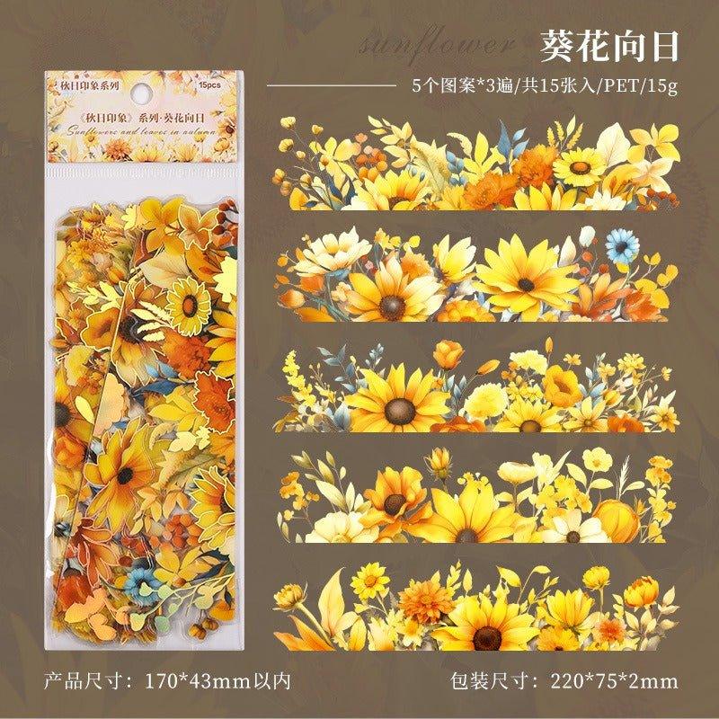 1175 Stamping Stickers Autumn Impression Series - Memo Journals