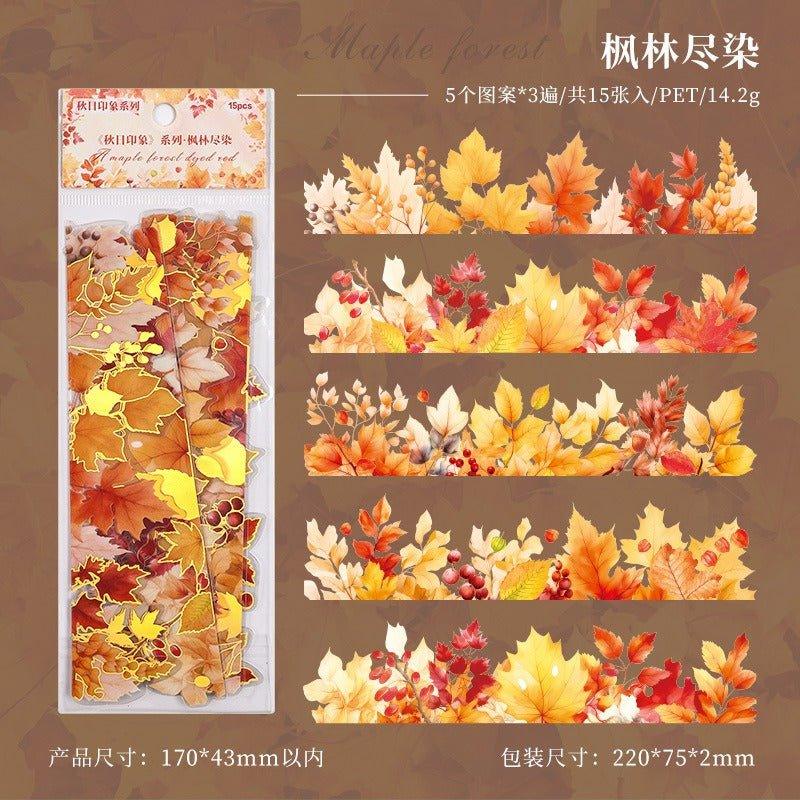 1175 Stamping Stickers Autumn Impression Series - Memo Journals